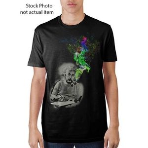 Einstein Smoking Black Tee Shirt Size small